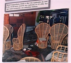 Hotel Copacabana after the bombing.