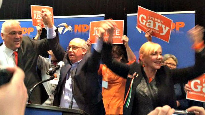 Gary Burrill wins NDP leadership (Danielle Cameron, The Signal)