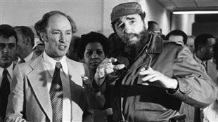 Trudeau with Castro, 1976 (Radio Canada)